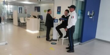 Vigilancia permanente de la Guardia Estatal durante pago de aguinaldos y prestaciones