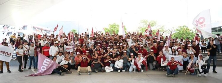 Olga Sosa en Ciudad Victoria es respaldada por la fuerza y entusiasmo de la juventud