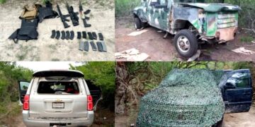Aseguran campamento al crimen organizado en Reynosa.