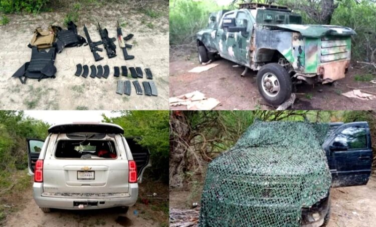 Aseguran campamento al crimen organizado en Reynosa.