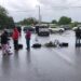 Protestan colonos por falta de agua en Reynosa.