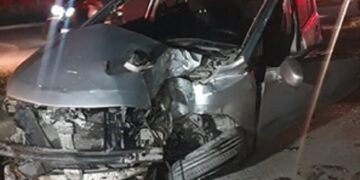 Fuerte choque deja como resultado una persona lesionada de gravedad