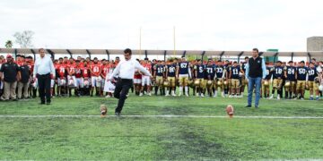 Inaugura Dámaso Anaya torneo de futbol americano de la UAT categoría intermedia