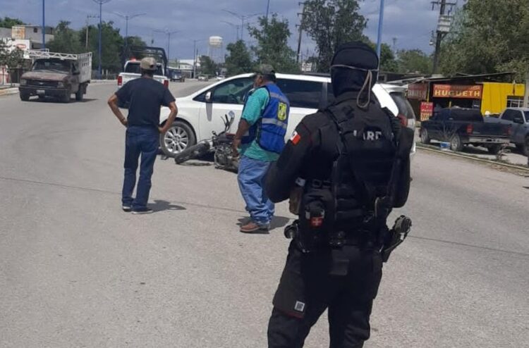Motociclista resulta lesionado en choque en Soto la Marina