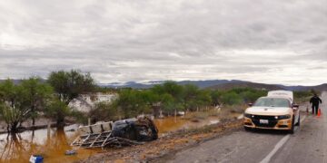 Guardia Estatal brinda seguridad vial en la Carretera Federal 101 a la altura del ejido Magdaleno Cedillo