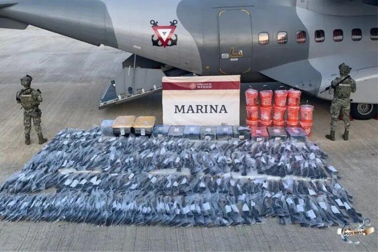 Marina asegura casi medio millar de armas en Boca del Río, Veracruz