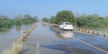 Alerta: circulación cerrada en Carretera Federal 75 por encharcamiento