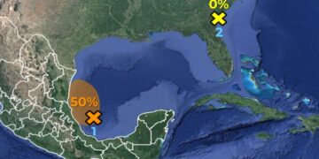 Conagua anuncia posible formación de nuevo ciclón en el Golfo de México