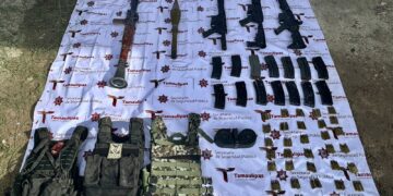 Guardia Estatal asegura armamento, equipo táctico y vehículo con reporte de robo en Valle Hermoso
