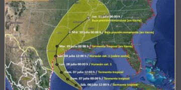 ‘Beryl’ se fortalecerá antes de impactar en el noreste de México y la costa de Texas