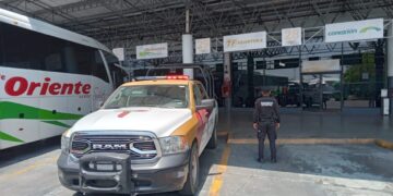 Mantiene Guardia Estatal proximidad en centrales de autobuses