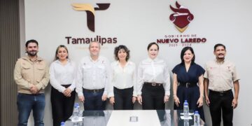 Realiza secretaria Silvia Casas gira de trabajo en Nuevo Laredo
