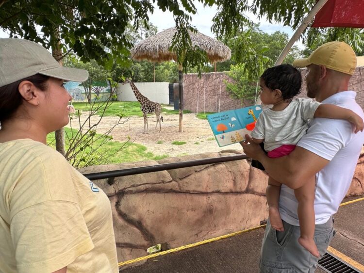 Nace jirafa en el zoológico Tamatán