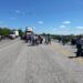 Manifestación agrícola en Carretera San Fernando-Matamoros bloquea circulación vehicular