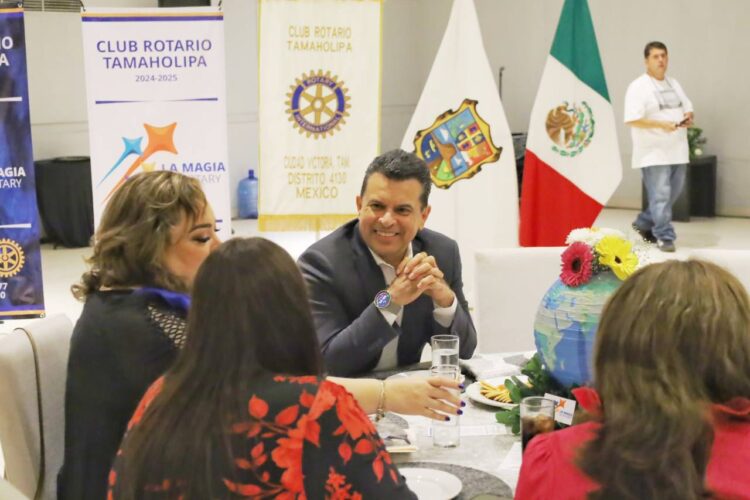 Reconoce Eduardo Gattás espíritu altruista y humanista de Club Rotario Tamaholipa