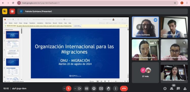 Capacita SEBIEN a servidores públicos en tema de migración
