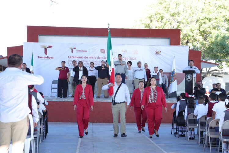 Inaugura José Ramón Silva Ciclo Escolar 2024-2025 en Reynosa