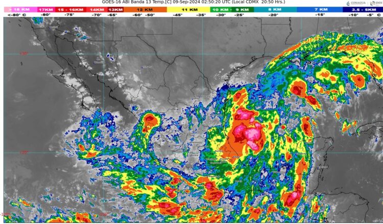 Se forma el potencial ciclón tropical seis en el Golfo y emiten alerta de tormenta tropical para México.