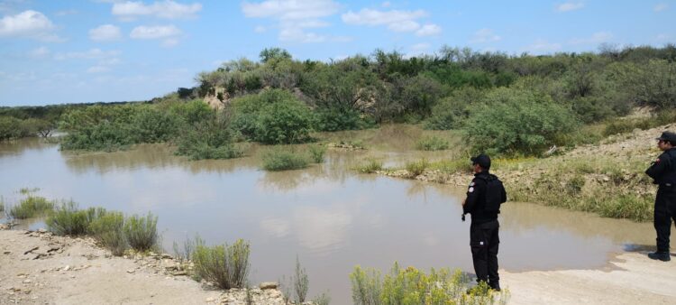 Guardia Estatal aplica Plan Tamaulipas en Burgos ante desborde de cuerpos de agua