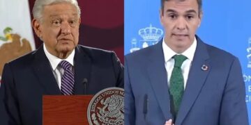 AMLO acusa a presidente de España de faltarle el respeto a Claudia Sheinbaum