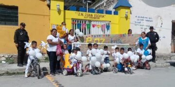 Garantiza Guardia Estatal seguridad de estudiantes en caminata por el Día Mundial de la Paz