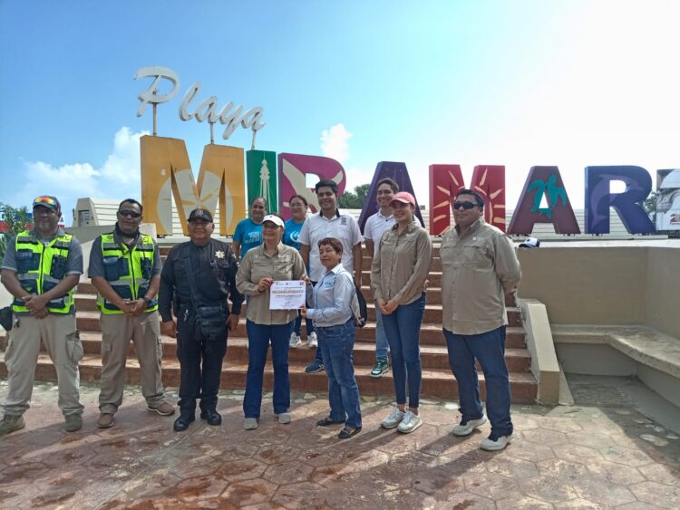 Guardia Estatal brinda seguridad en arranque del Programa “Día Internacional de Limpieza de Playas”