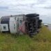 Guardia Estatal atiende volcadura en Carretera Reynosa – San Fernando