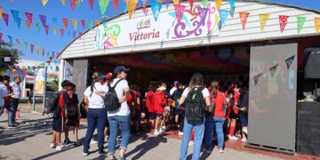 Stand Victoria en la Feria Tamaulipas recibe a estudiantes
