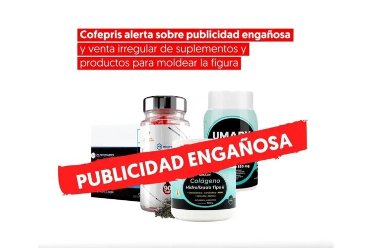 Cofepris alerta por venta irregular de suplementos para bajar de peso