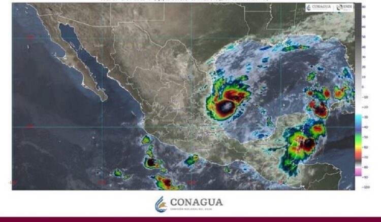 Se prevén lluvias puntuales intensas en Chiapas, Guerrero, Oaxaca, Puebla, Tamaulipas y Veracruz