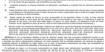Se publicó el decreto por el que se regula la importación definitiva de vehículos usados en el Diario Oficial de la Federación