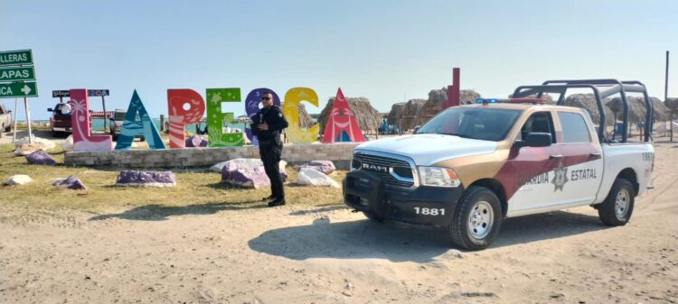 Guardia Estatal brindó seguridad durante el LXXI Torneo Internacional de Pesca de Corvina y Especies Varias en Soto la Marina