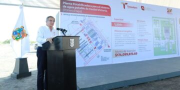Inicia Américo construcción de planta potabilizadora para mejorar abasto de agua a Ciudad Victoria