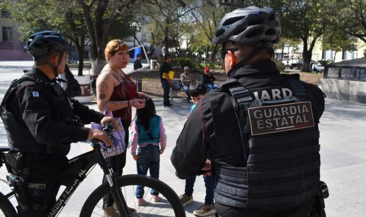 Mantiene Grupo Delfines de la Guardia Estatal proximidad en áreas naturales y comerciales