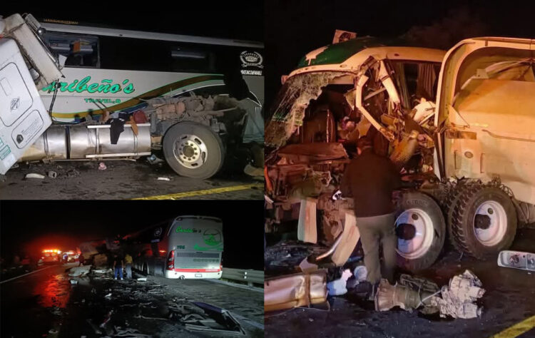 Choque entre autobús y tráiler deja un muerto y varios heridos en la Carretera Zaragoza