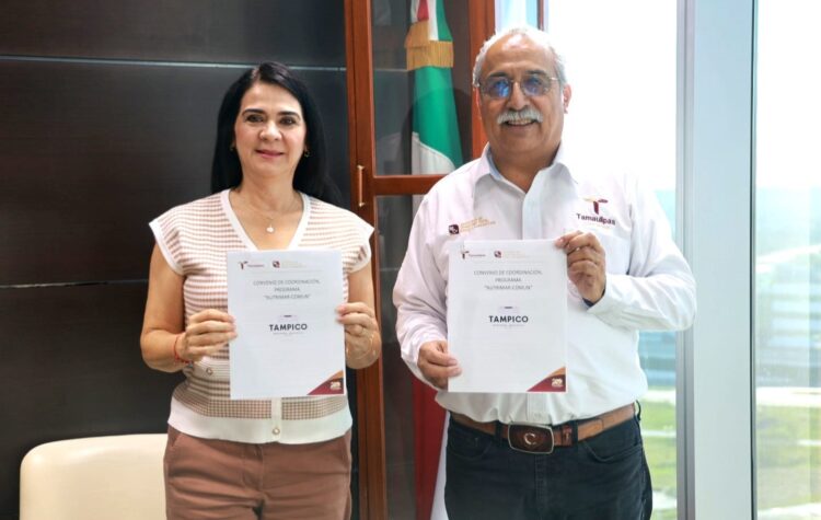Firma Desarrollo Rural convenio del programa Nutrimar-Común con el municipio de Tampico