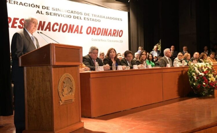 Presencia del SNTISSSTE en el Congreso Nacional Ordinario de su central la FSTSE, que dirige el licenciado Joel Ayala Almeida