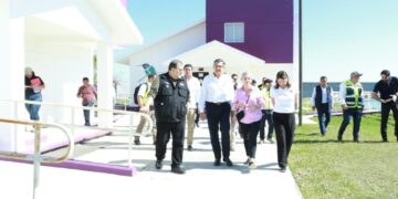 Supervisan Américo y María, sitio adecuado para albergar migrantes deportados