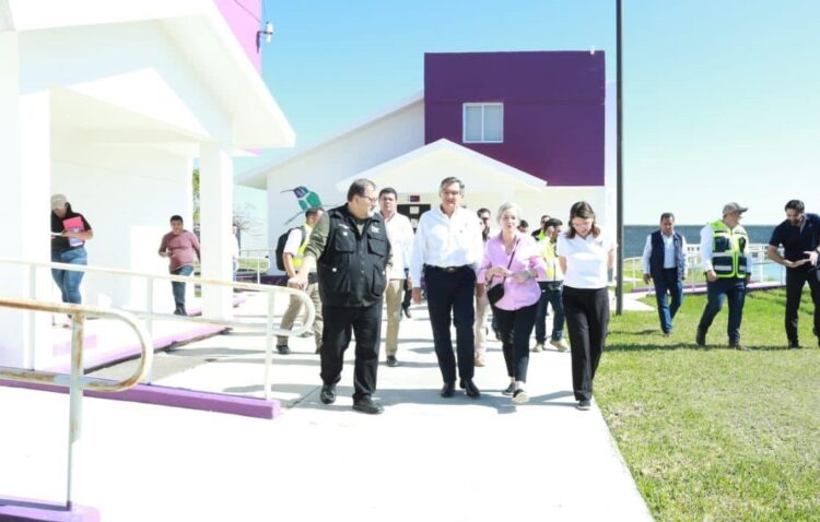 Supervisan Américo y María, sitio adecuado para albergar migrantes deportados