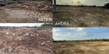 Detectó la PAUT riesgo ambiental en Camargo; limpian y reubican desechos