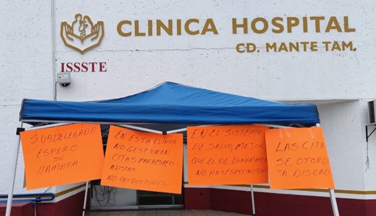 Paciente se manifiesta en el ISSSTE de El Mante por falta de atención médica
