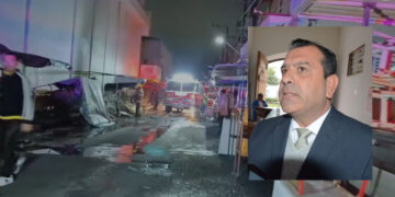 Sin daños que lamentar en el incendio de puestos ambulantes, destacó Hugo Reséndez Silva