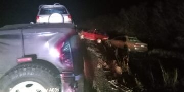 Se da percance vial entre los municipios de Jiménez y Padilla.