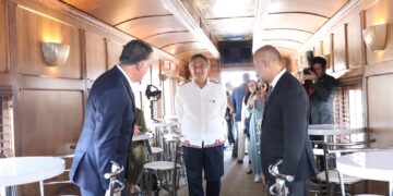 Inauguran Américo, SICT y CPKC, puente ferroviario que duplicará intercambio comercial