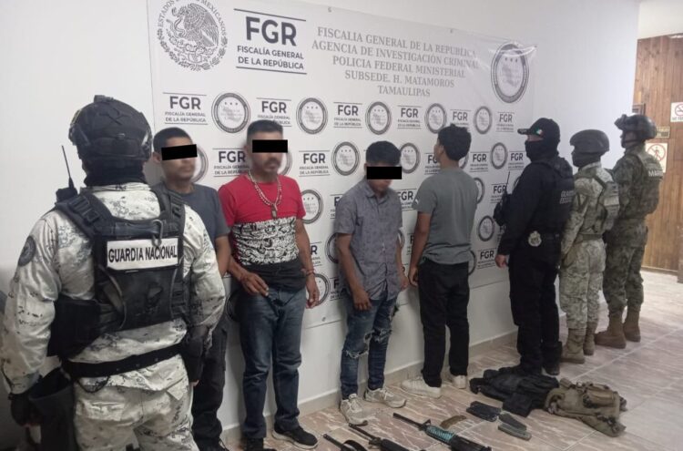 Capturan a cuatro presuntos sicarios de célula criminal; uno de ellos es originario de Guatemala