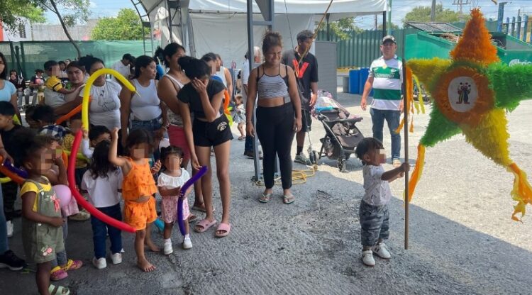 Abraza Tamaulipas a la niñez migrante en su día con festejo en los albergues del estado