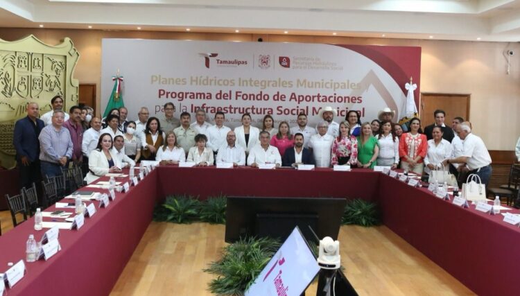 Impulsa Américo Villarreal proyectos municipales de infraestructura hídrica