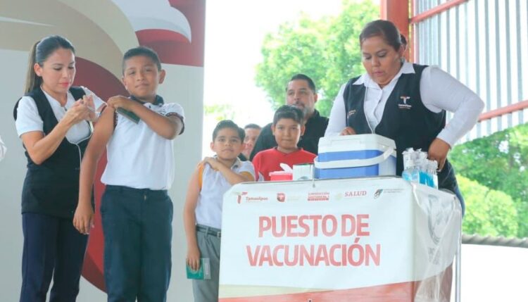 Se sitúa Tamaulipas en segundo lugar nacional en Semana de Vacunación; jornada continúa