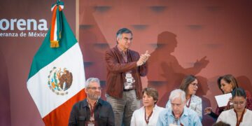 Américo Villarreal participa en Consejo Nacional de Morena y respalda liderazgo de Claudia Sheinbaum