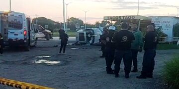 Muere elemento de la Guardia Estatal en trágica volcadura en Altavista